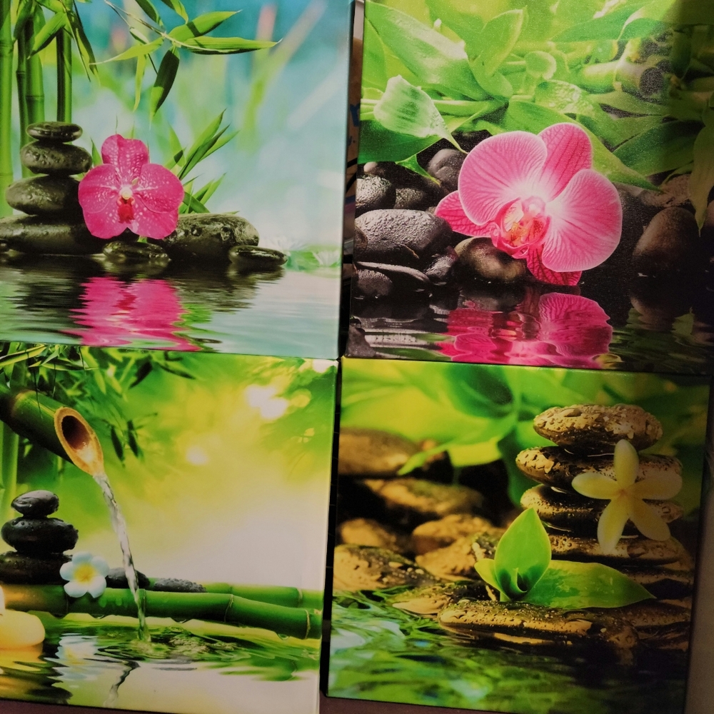 Bamboo wall art